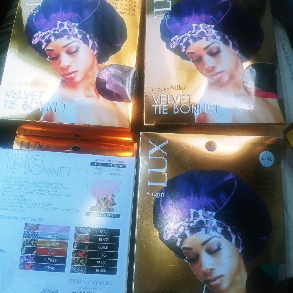 Silk Velvet Tie Bonnet